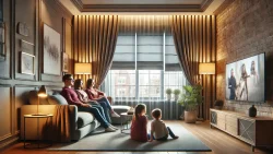 ترکیب پرده شید و زبرا و پرده پارچه ای