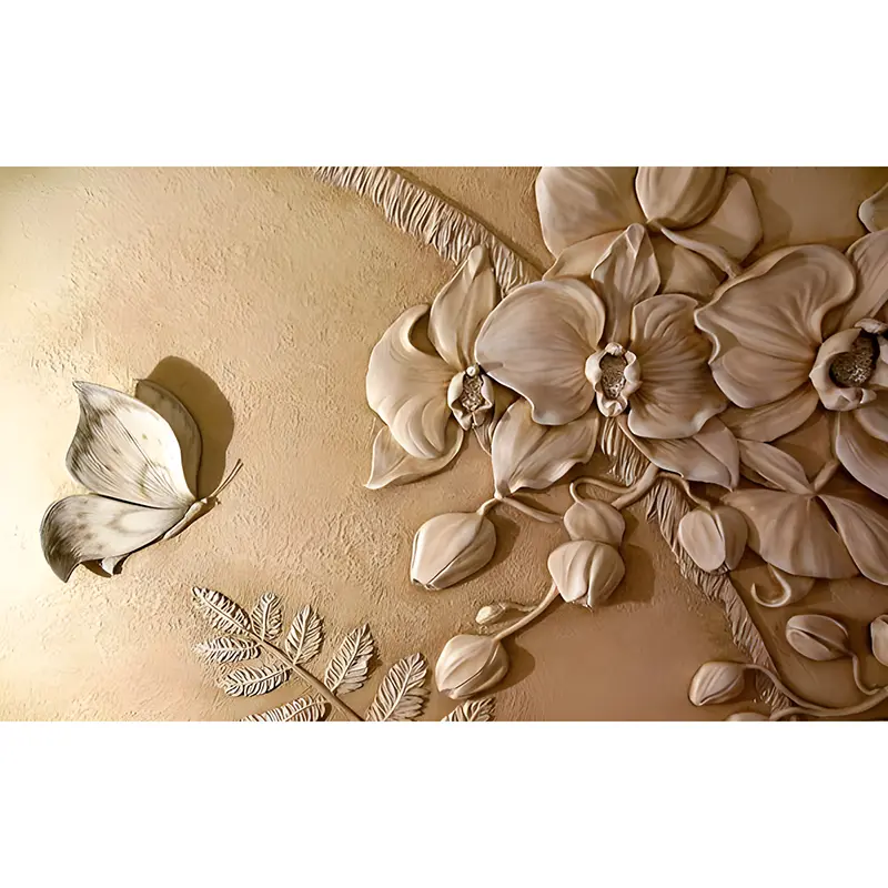 کد 1440619 مدل گل و پروانه های سه بعدی