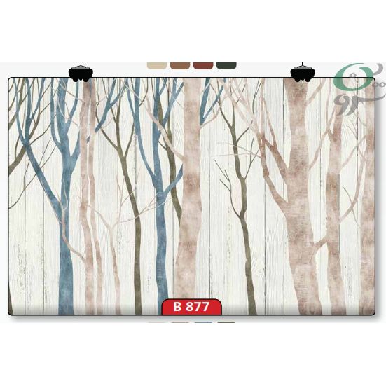پوستر دیواری طبیعت طرح درخت کد B877