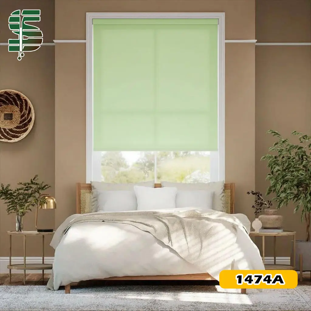 پرده شید ساده ترک سبز