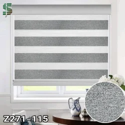 پرده زبرا بلک اوت Z271 طوسی