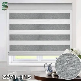 پرده زبرا بلک اوت Z271 طوسی