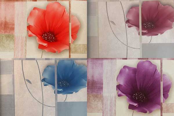 کاغذ دیواری سه بعدی طرح گل درشت آلبوم D57