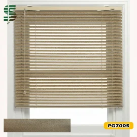 پرده کرکره فلزی 25 میل چکشی کرم