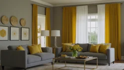 بهترین رنگ مناسب مبل طوسی در پذیرایی