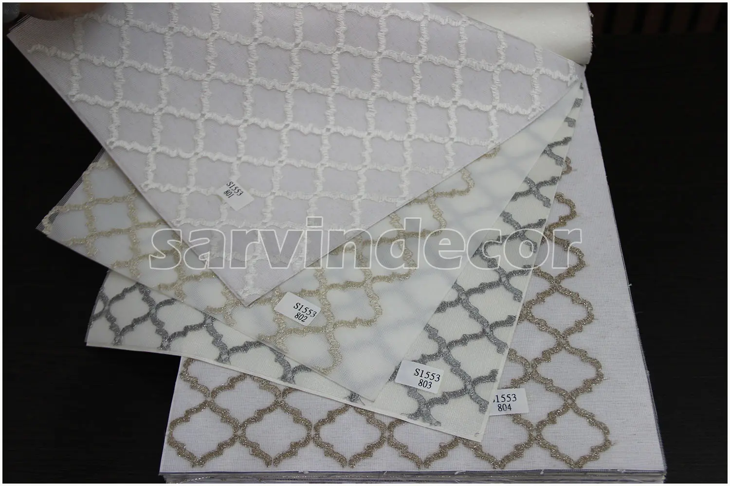 تصویر واقعی پرده شب و روز طرح مراکشی کد s1553