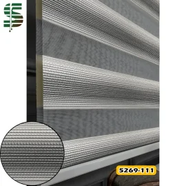 پرده زبرا ساده کد 5269 طوسی