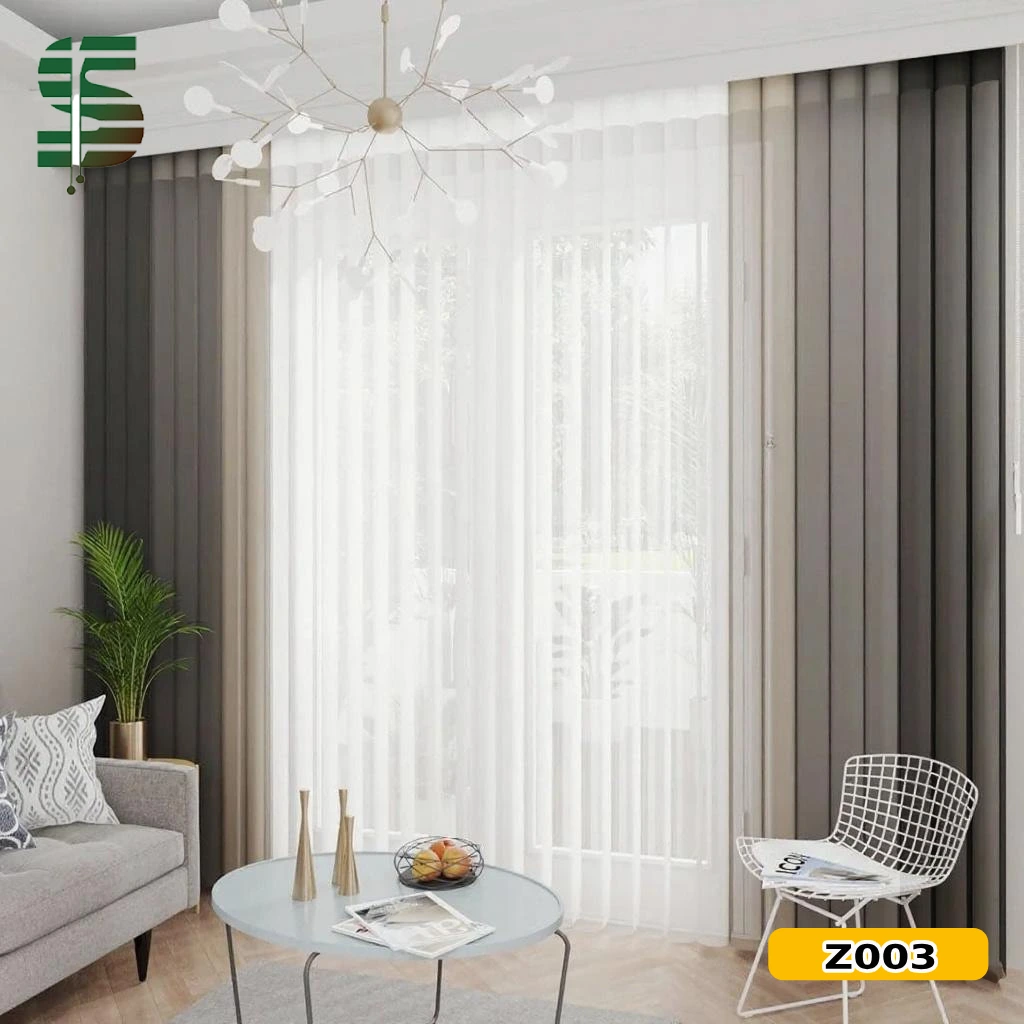 پرده ورتیکال زنبوری طوسی خاکی کرم کد Z003