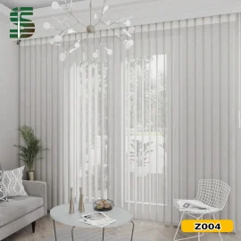پرده ورتیکال زنبوری سفید ساده