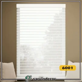 پرده سیلوئت سفید کد 6001