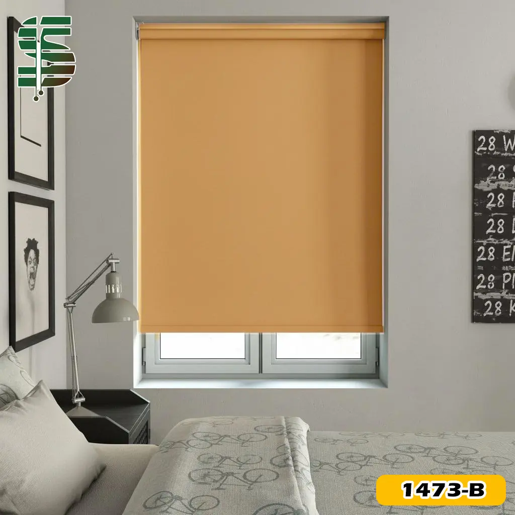 پرده شید بلک اوت نارنجی