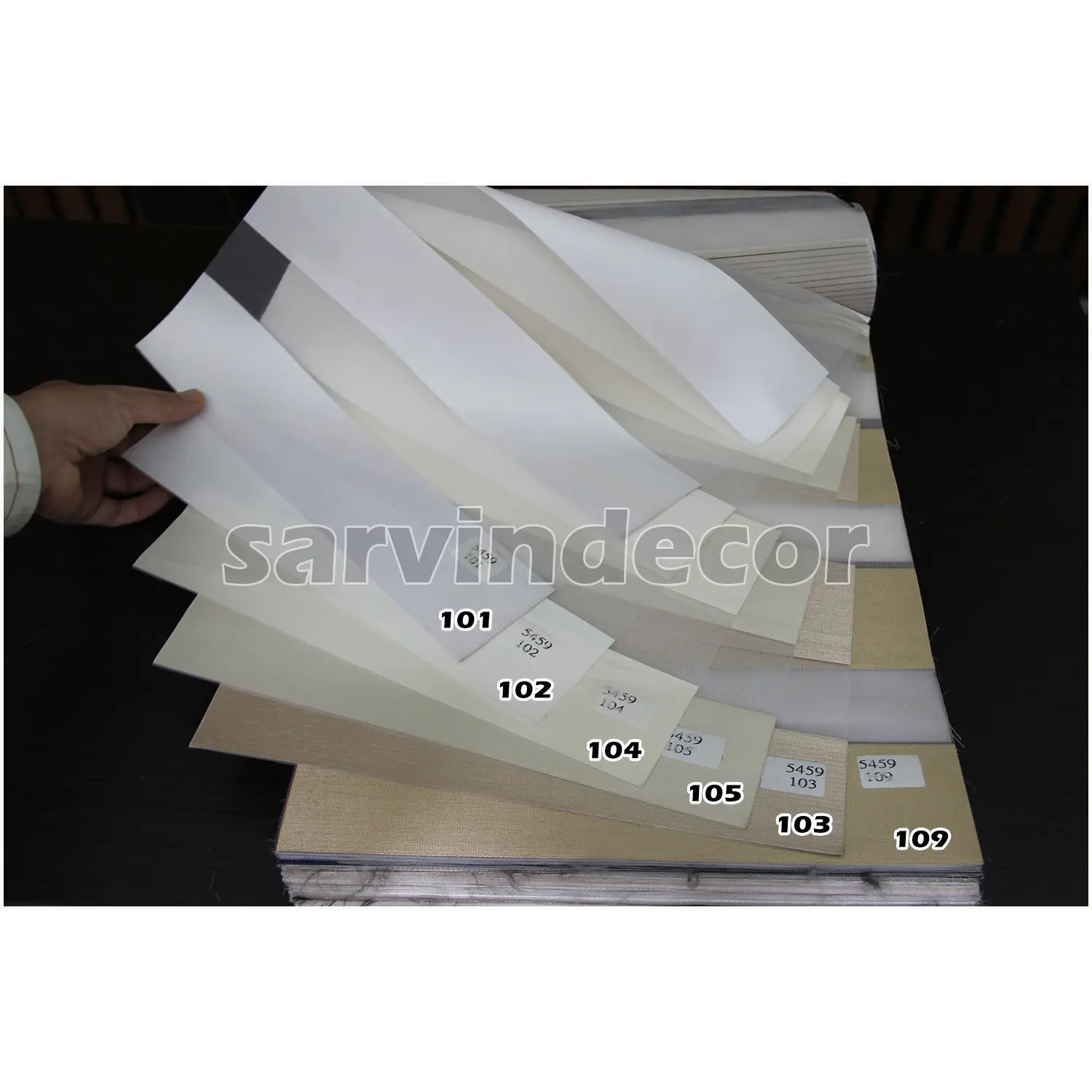 پارچه های پرده زبرا ساده 5459 آلبوم 1