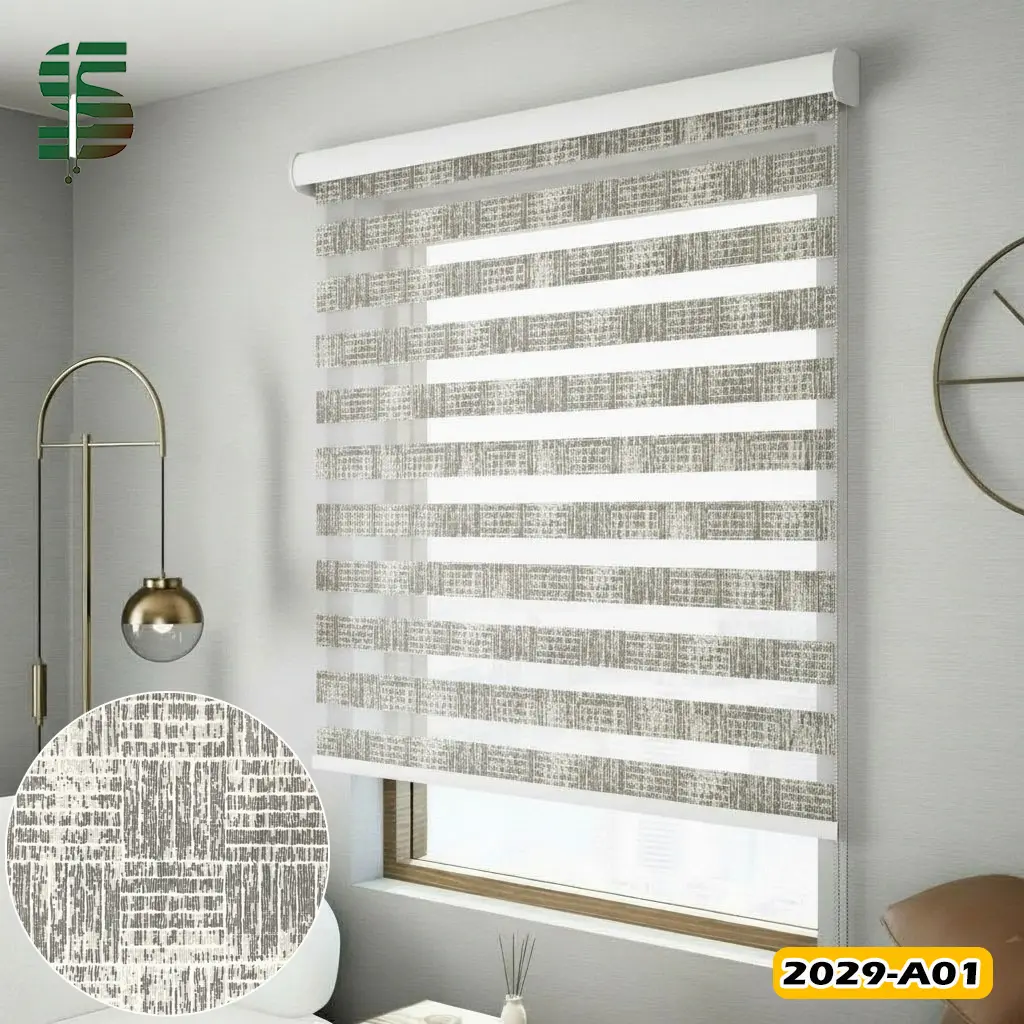 پرده زبرا طرح دار کد 2029A در 5 رنگ