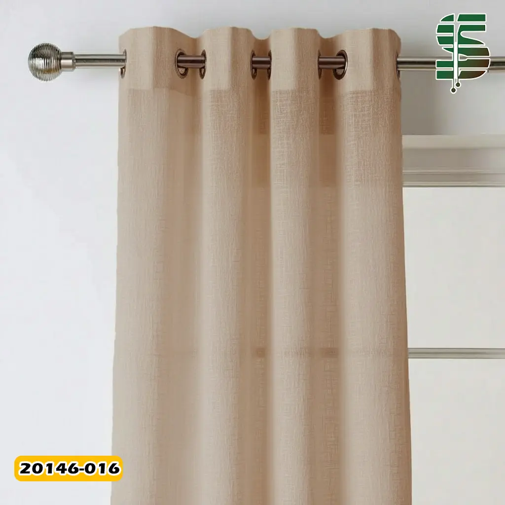 پرده پانچ حریر کتان در 4 رنگ