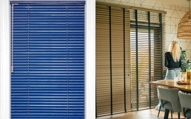 راهنمای انتخاب بین پرده کرکره چوبی و فلزی برای منزل یا محل کار