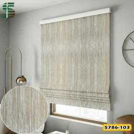 پرده شید رومن کد 5786 طرح خطوط افقی در 4 رنگ