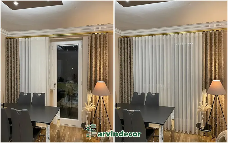 پرده مینیمال یل موج دار