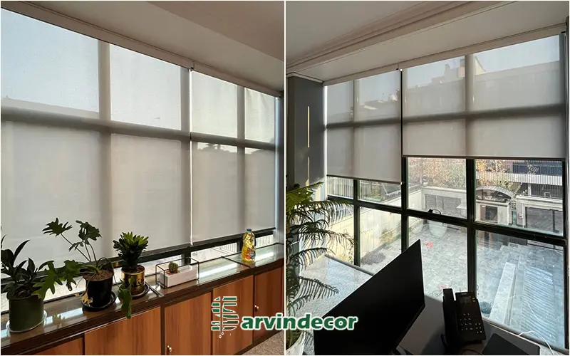 پرده شید اسکرین کرم