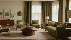 ترکیب بهترین رنگ‌ های مناسب پرده پانچ در دکوراسیون مدرن پذیرایی و اتاق خواب