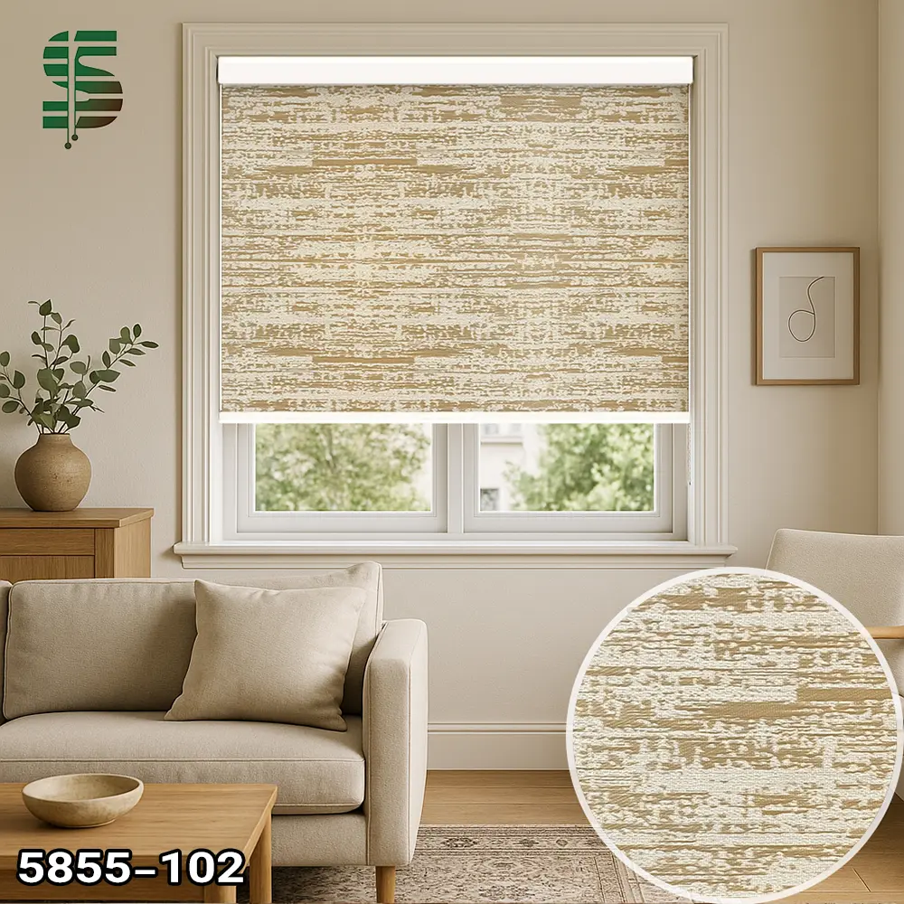 پرده شید پتینه 5855 کرم