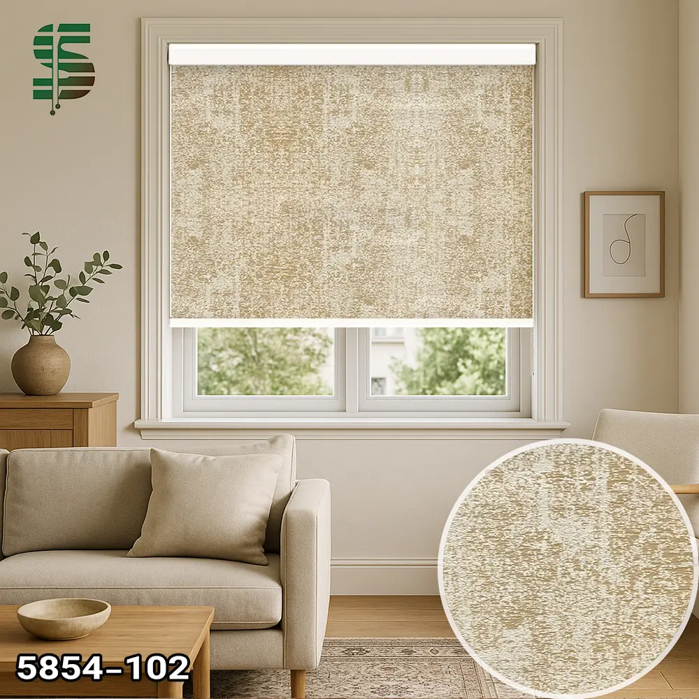 پرده شید پتینه کرم 5854