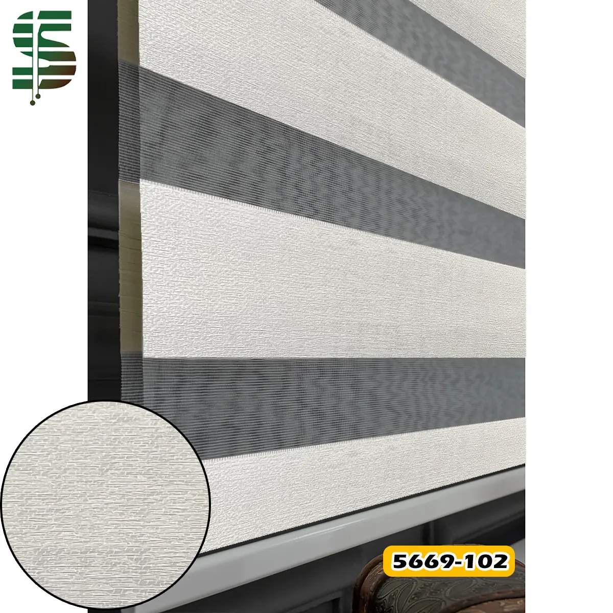 پرده زبرا 5669 شیری