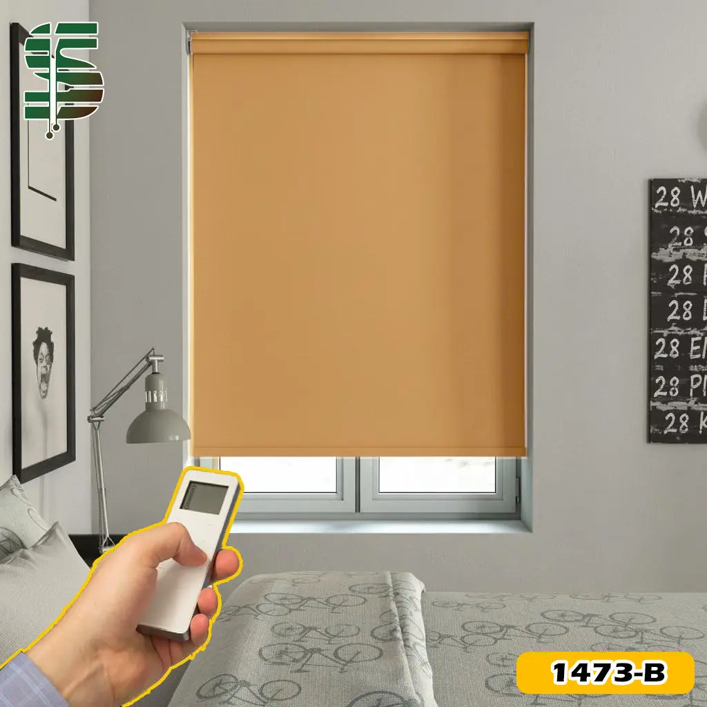 پرده شید بلک اوت برقی نارنجی