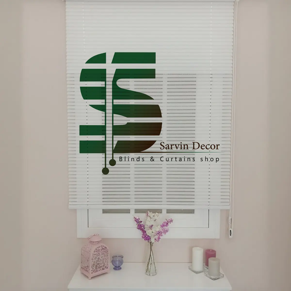 چاپ تصویر و لوگو بر روی پرده دو مکانیزم دبل شید