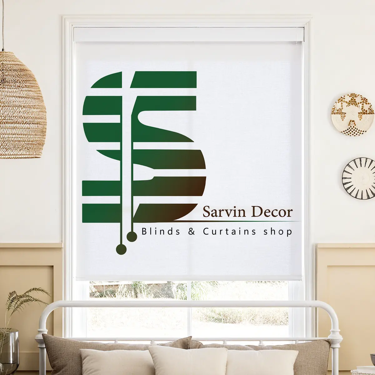 چاپ تصویر و لوگو بر روی پرده شید رول