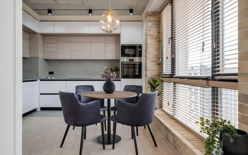 پرده قابل شستشو و مقاوم در برابر چربی آشپزخانه، مناسب پنجره کنار سینک