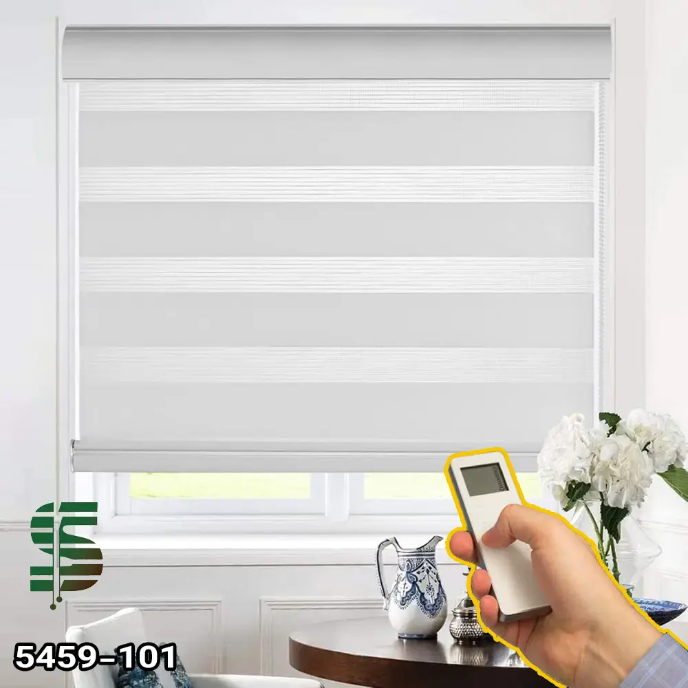 پرده زبرا برقی ساده کد 5459 در 9 رنگ