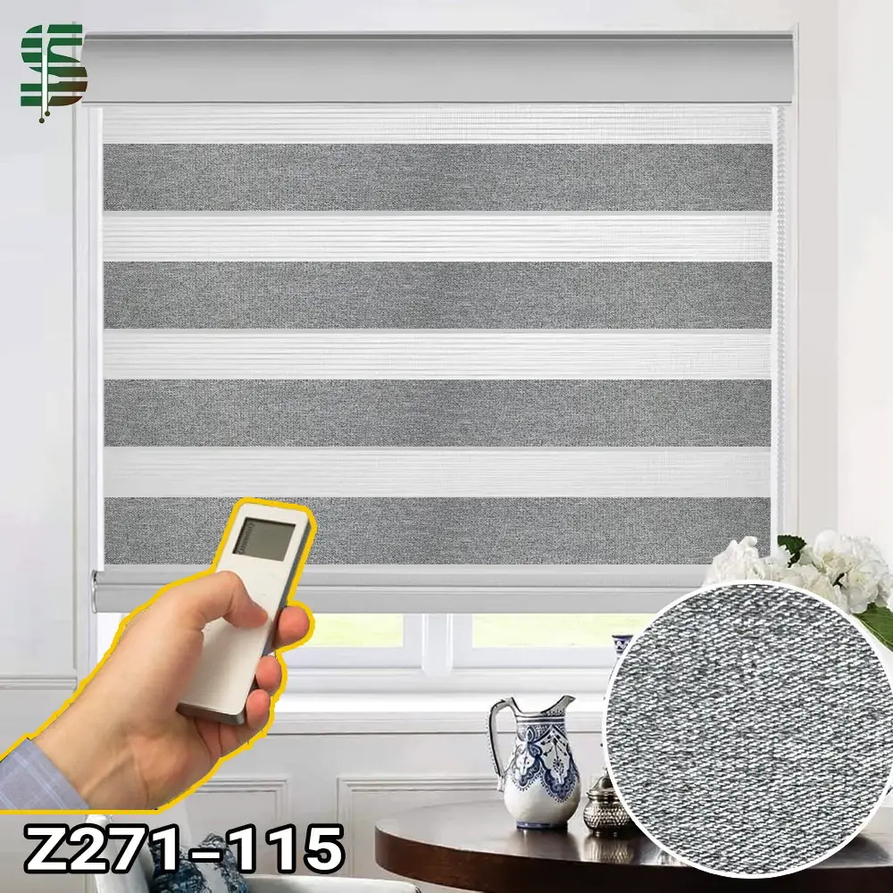 پرده زبرا برقی بلک اوت کد Z271 در 5 رنگ