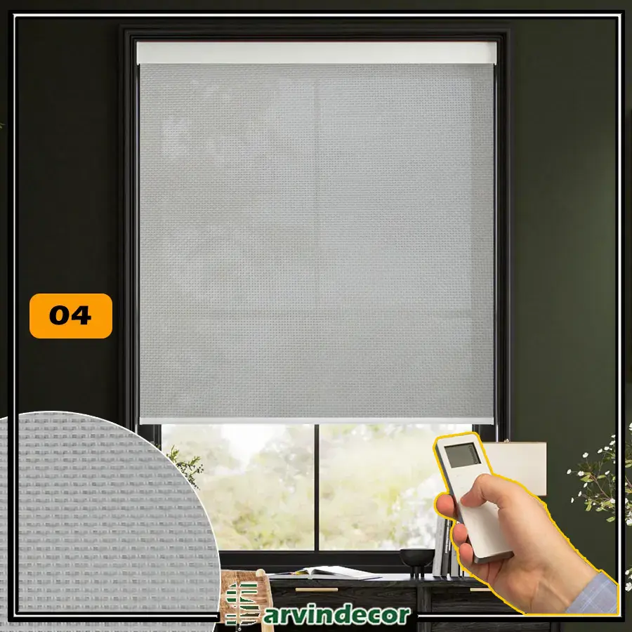 پرده شید اسکرین برقی 7 درصد 5096 سفید