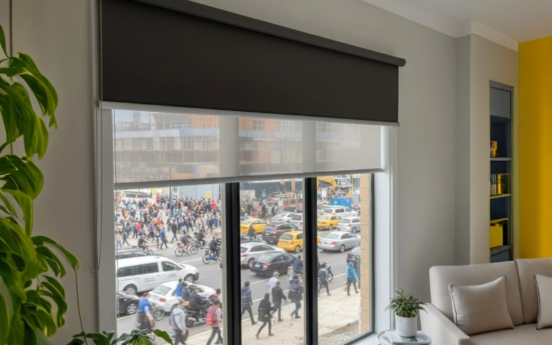 پرده شید دولایه مناسب محیط‌های شلوغ، عایق صدا