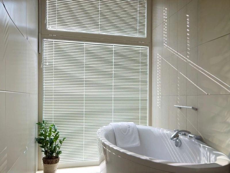 پرده کرکره فلزی ضد زنگ در حمام، مناسب محیط مرطوب