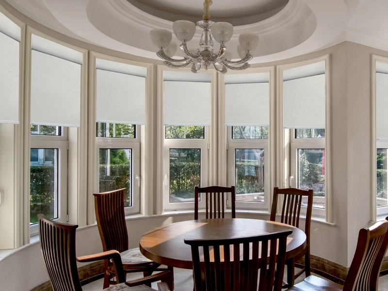 پرده شید کاربردی برای پنجره قوس دار