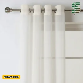 پرده پانچ کرپ شیری