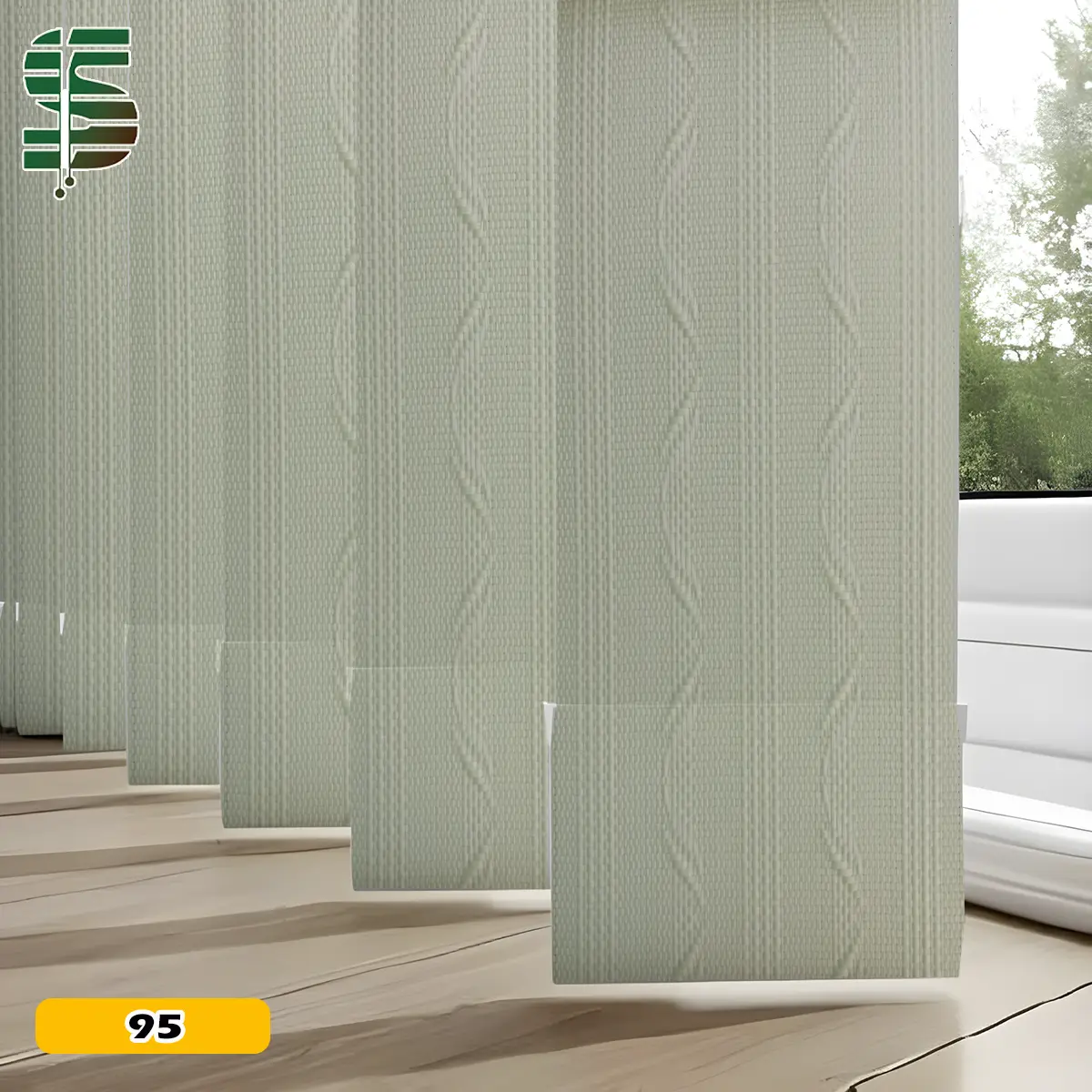 پرده لوردراپه طرح کمان سبز