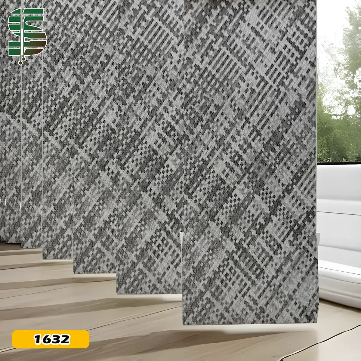 پرده لوردراپه ساتن طرح مدرن رنگ طوسی تیره