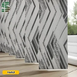 پرده لوردراپه ساتن طرح مدرن سفید مشکی