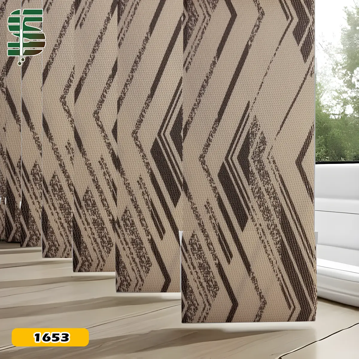 پرده لوردراپه ساتن طرح مدرن کرم مشکی