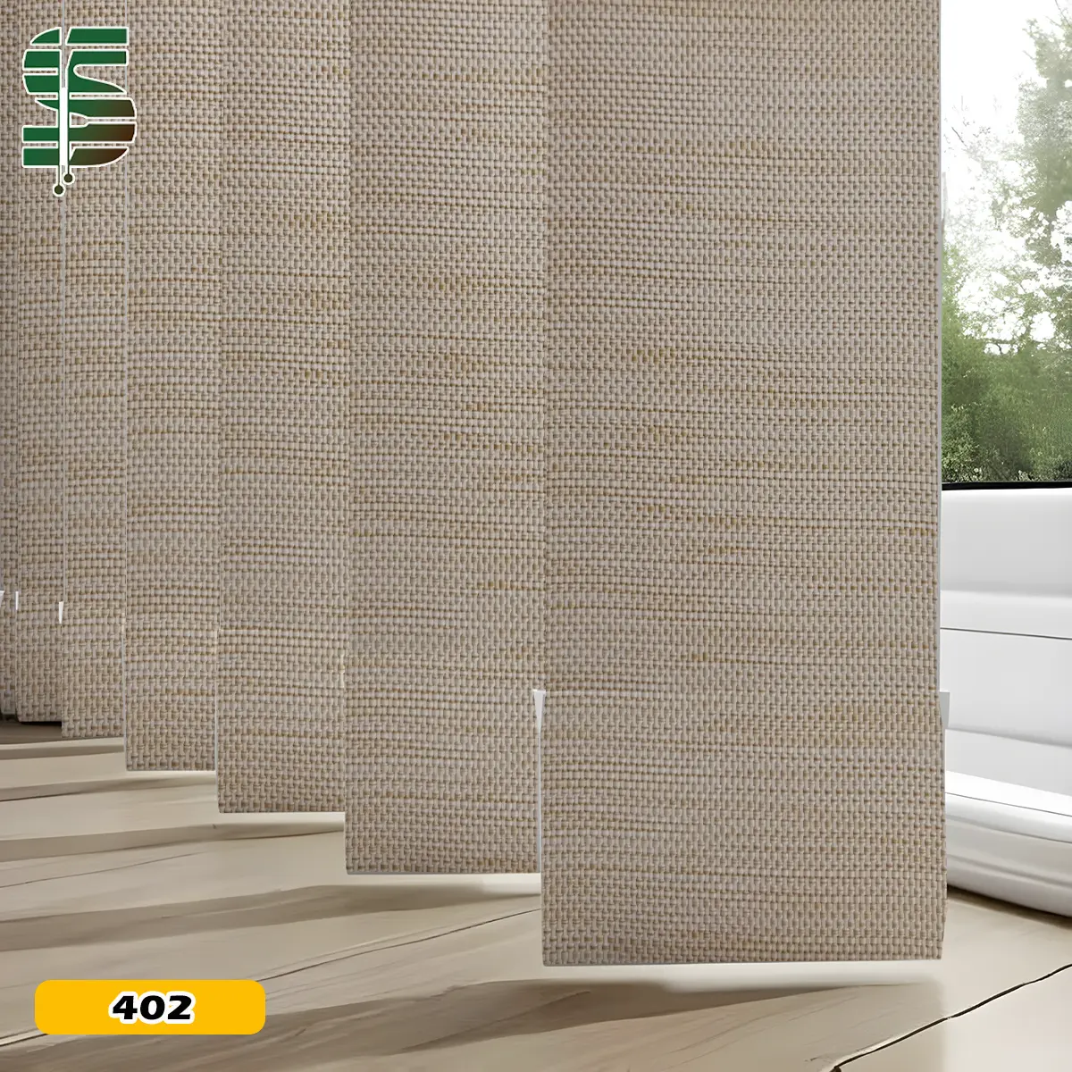 پرده لوردراپه طرح چوب کرم