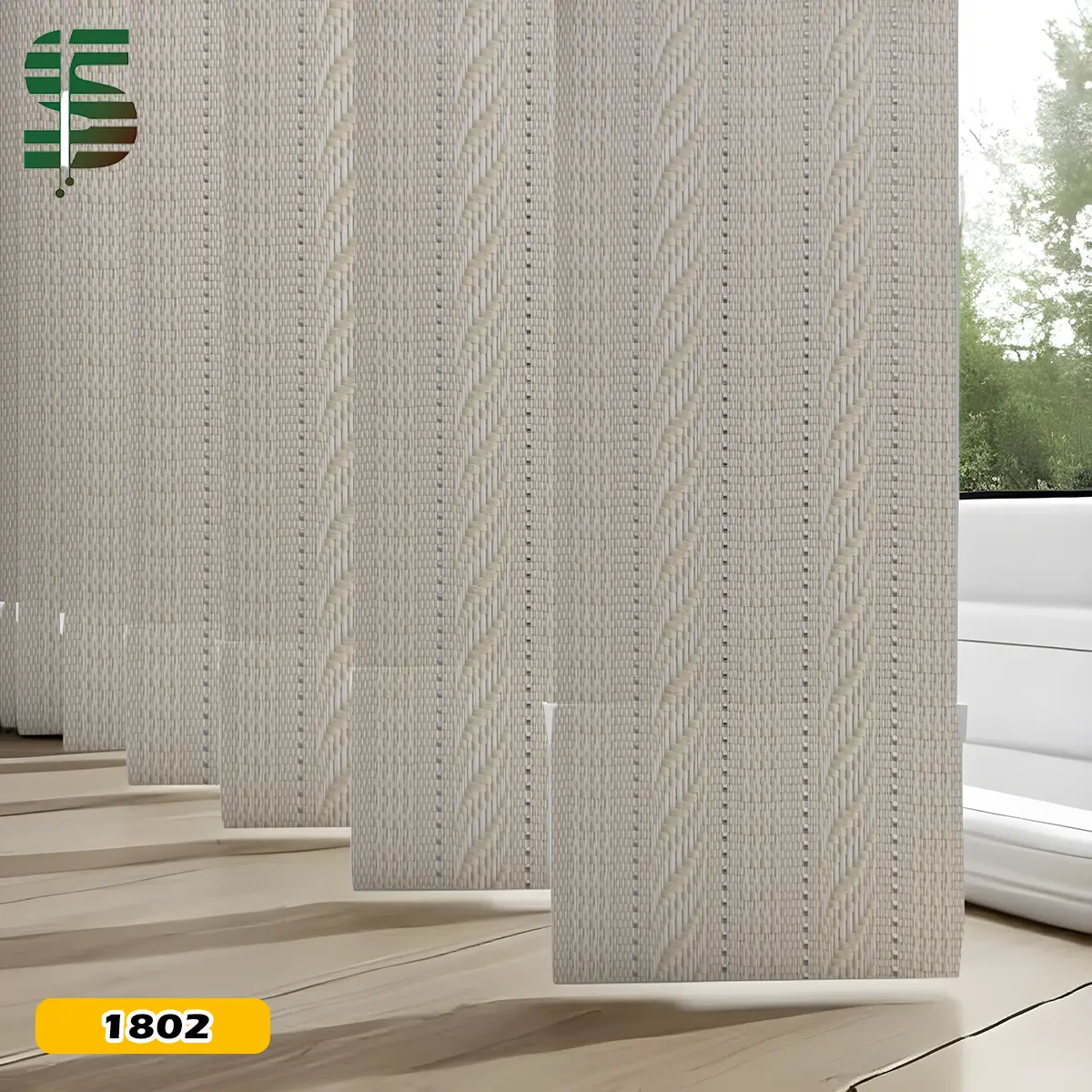 پرده لوردراپه طرح ترمه کرم