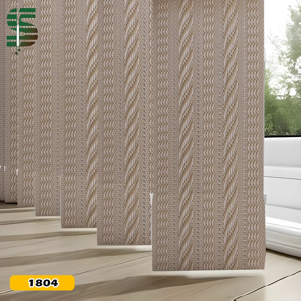 پرده لوردراپه طرح ترمه نسکافه