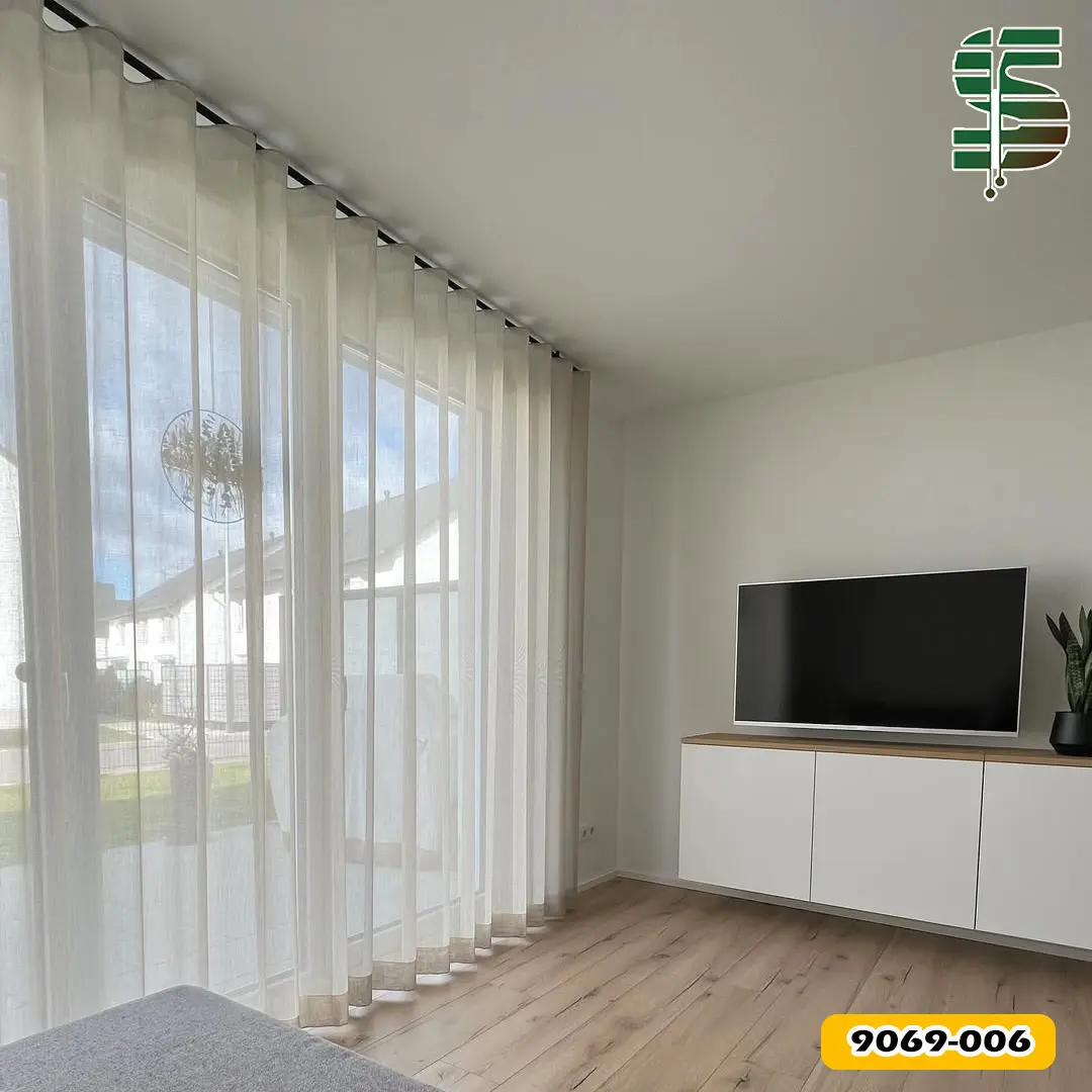 پرده مینیمال حریر در 4 رنگ