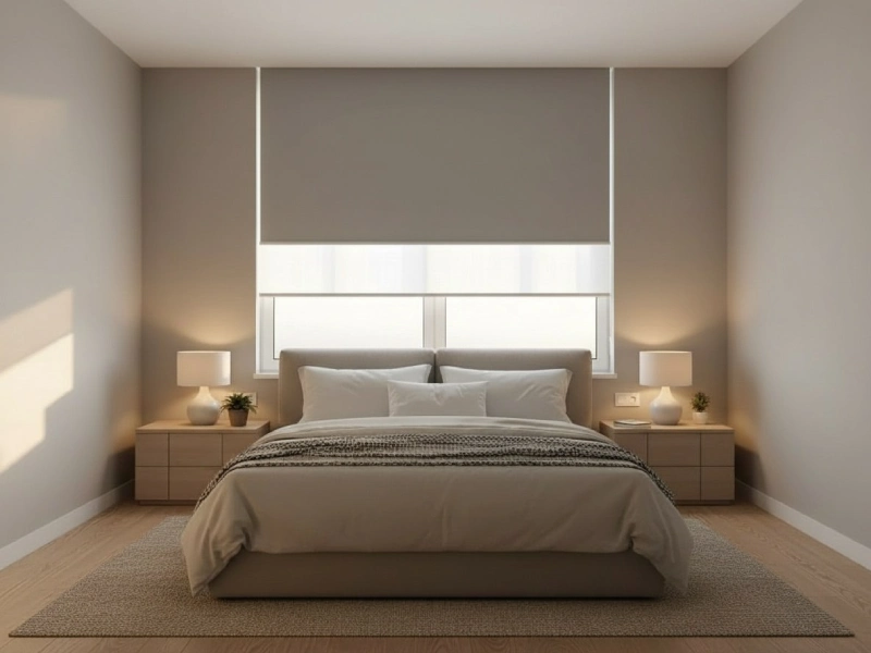 تصویر انتخاب رنگ لایه‌های پرده دبل شید با تمرکز بر هماهنگی بین لایه روز و شب