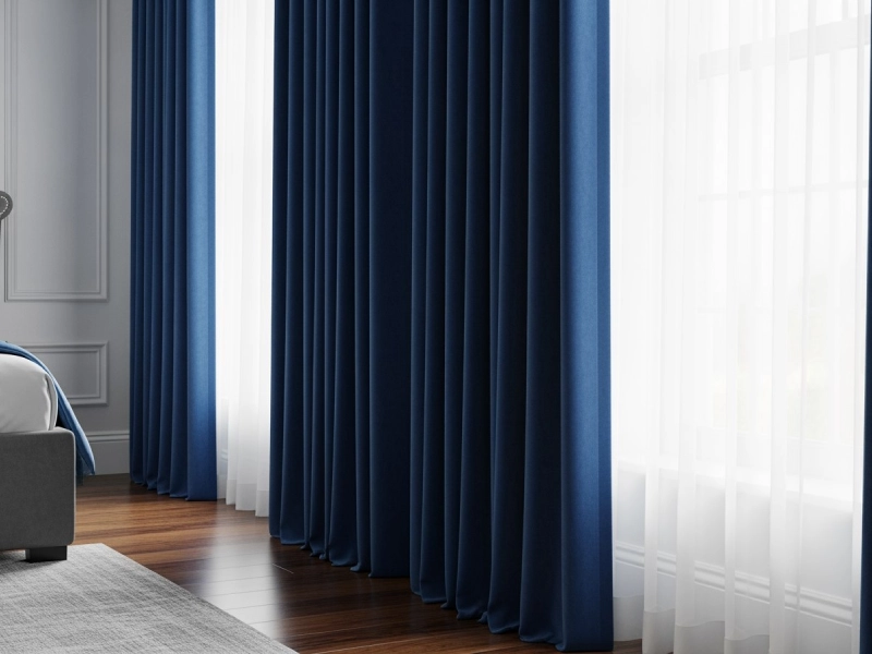 panels
اتاق خواب لوکس با پنل‌های پرده پانچ مخملی