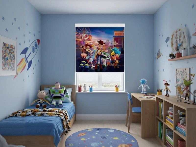 پرده اتاق کودک شید رول داستان اسباب بازی ها