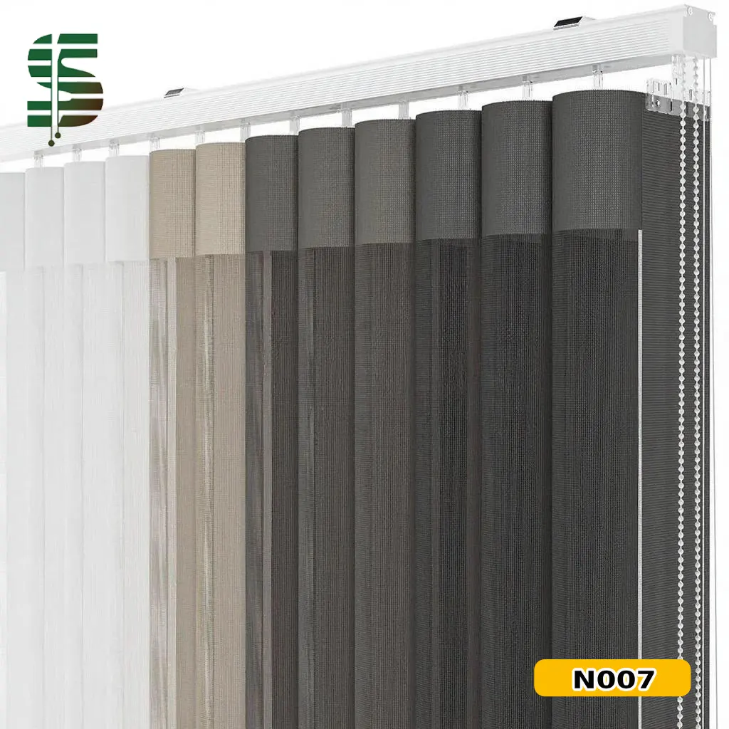 پرده دیکی 9 سانت طوسی کرم