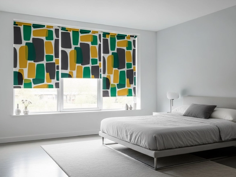 پرده طرح دار مناسب اتاق خواب با طرح ملایم و رنگ آرامشبخش